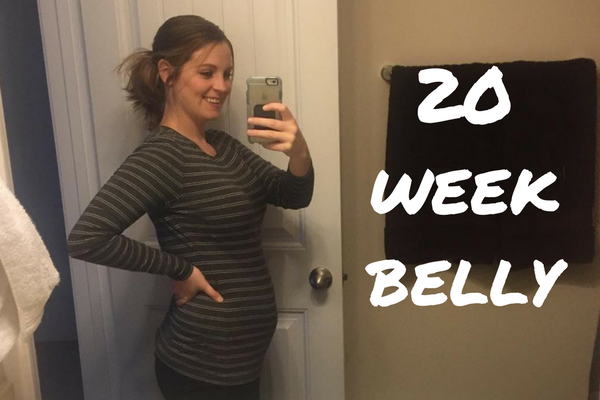 week 20 pregnant belly