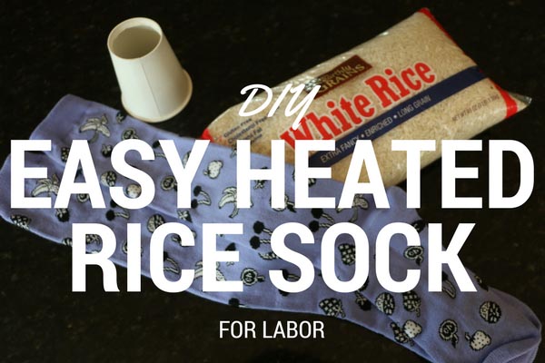 DIY EASY HEATED RICE SOCK FOR LABOR