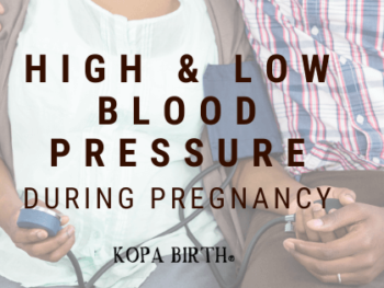 High and low blood pressure during pregnancy - image