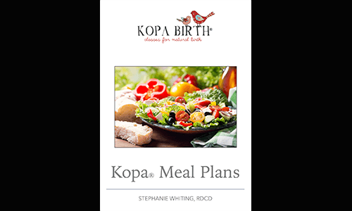 Kopa Birth Plus online childbirth class Kopa® Meal Plans