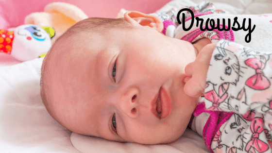 Newborn sleep schedule - drowsy