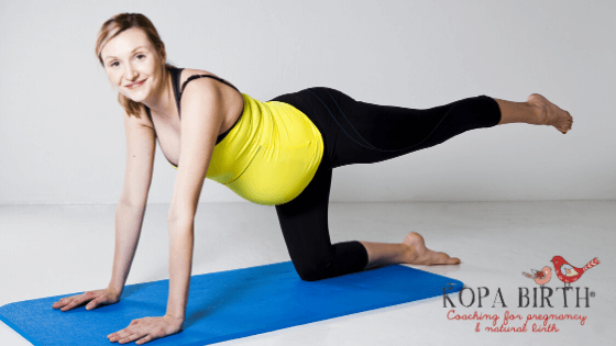 Safe core exercises during pregnancy