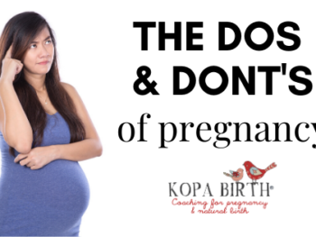 The dos and dont's of pregnancy