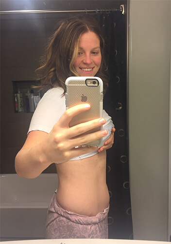 Week 13 Pregnancy Belly Bump
