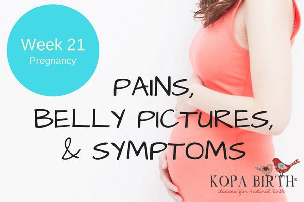 Week 21 Pregnancy pains belly pictures & symptoms