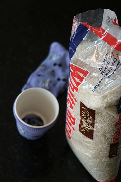 heated rice sock - funnel