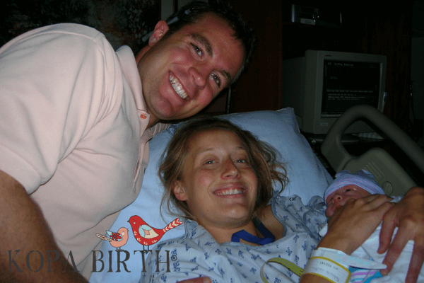 induction without epidural - seth, katie, baby