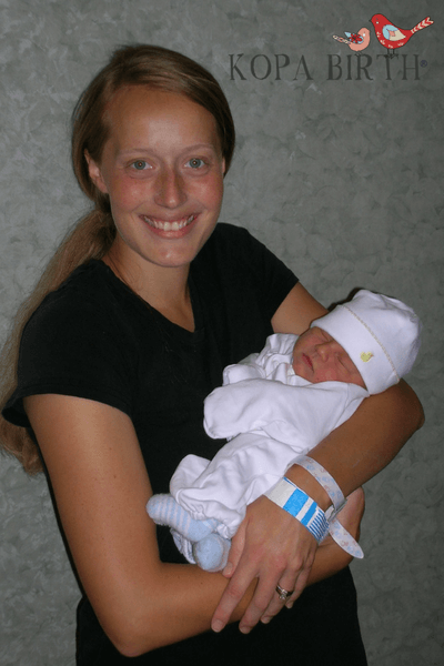 natural delivery with spontaneous pushing - going home from the hospital