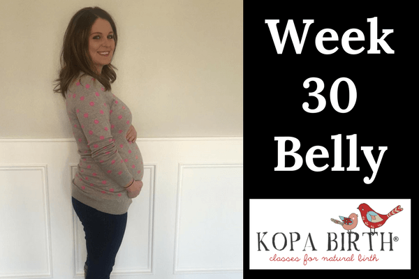 week 30 pregnancy belly