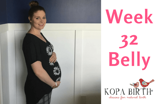 week 32 pregnancy belly